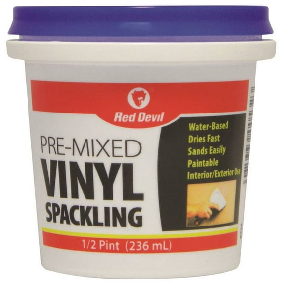 Red Devil 0532 Spackling Compound Tub, 1/2 Pint