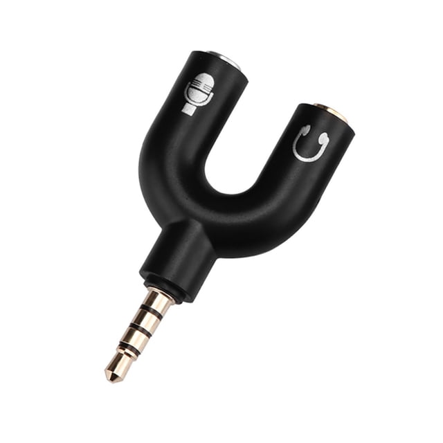 Divisor De Audio Estéreo 3.5 Mm Para Micrófono Y Audifonos Compatible Con IOS y ANDROID byteshop divisorpc
