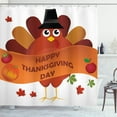 thumbnail image 1 of Ambesonne Turkey Shower Curtain, Celebration Farm Animal, 69"Wx70"L, Multicolor, 1 of 3