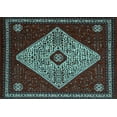 thumbnail image 1 of Ahgly Company Indoor Rectangle Persian Light Blue Traditional Area Rugs, 5' x 8', 1 of 4