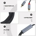 thumbnail image 4 of NICEXMAS Audio Cable for TV 2M Aux Cord Black with Dual Splitter and Broad Device Compatibility, 4 of 5