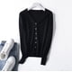 thumbnail image 2 of Sueter Mujer Moda Sweater Dama Abierto Botones Abrigo Ligero LOLE  Sueter, 2 of 7