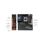 GIGABYTE X870E AORUS XTREME X3D AI TOP AMD AM5 LGA 1718, E-ATX, Supports AMD Ryzen 9000/8000/7000 Series Processors, DDR5, 24+2+2 Total Power Phase, 5x M.2, PCIe 5.0, USB4 Type-C, WIFI7, Dual 10GbE,