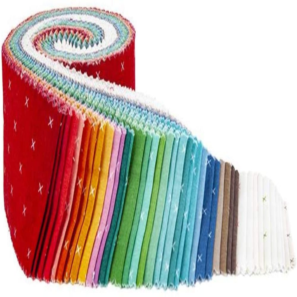 Arts Lori Holt Autumn Love Rolie Polie 40 2.5inch Strips Jelly Roll