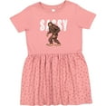 thumbnail image 3 of Inktastic Bigfoot Sassy Happy Sasquatch Girls Toddler Dress, 3 of 5