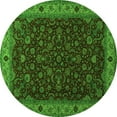 thumbnail image 1 of Ahgly Company Indoor Round Persian Green Traditional Area Rugs, 7' Round, 1 of 1