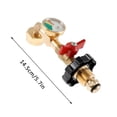 thumbnail image 2 of ERK 1Pcs Universal Propane Conversion Adapter Fitting Brass Connector For Appliances And Grills, 2 of 4