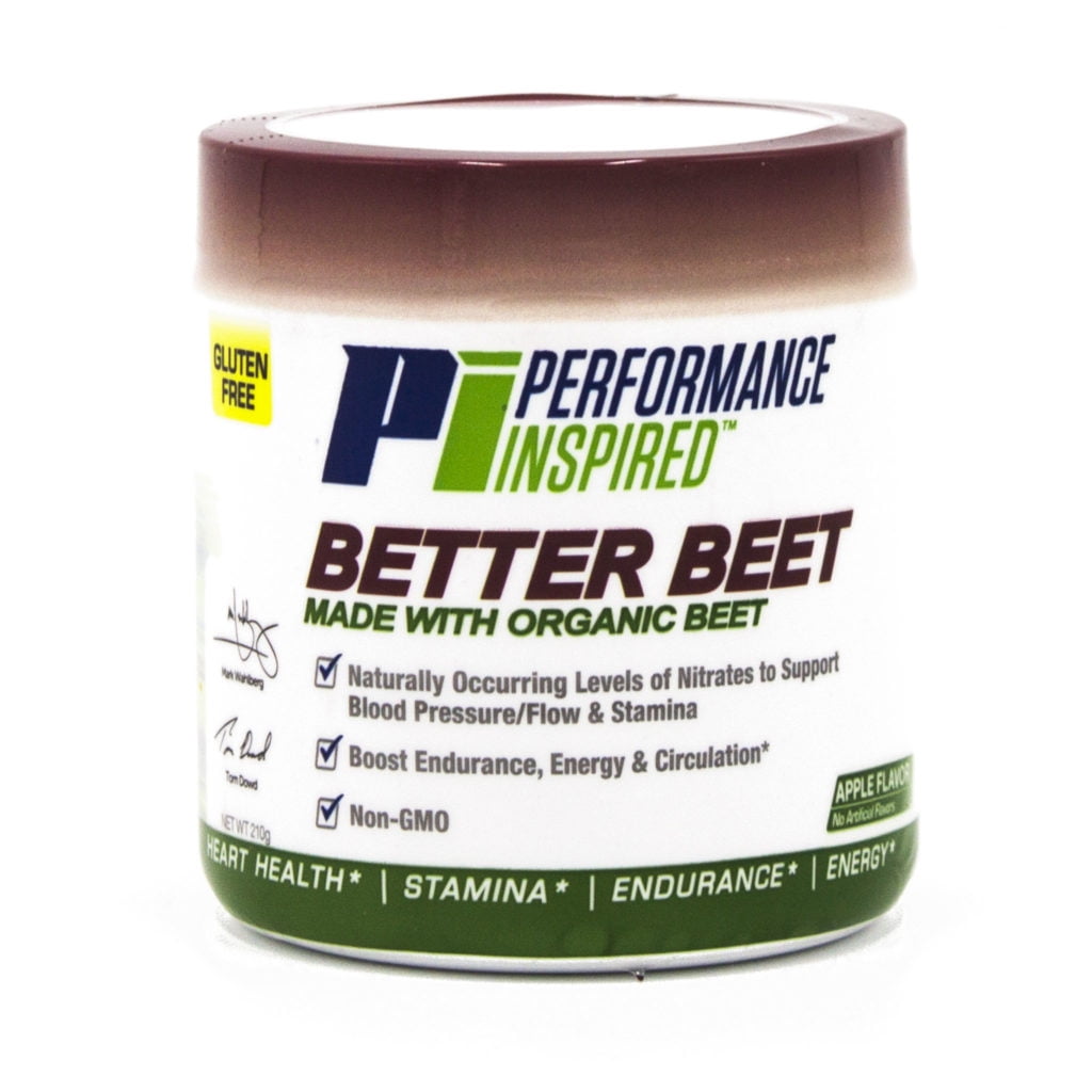 Performance Inspired Nutrition Better Beet Powder - 100% Organic Beet – Boost Nitric Oxide – All-Natural Clean Energy - Boost Endurance – G-Free - Non-GMO - Apple Flavor - 30 Servings