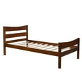 thumbnail image 3 of Harper & Bright Designs Wood Platform Bed Twin Size Bed Frame for Boys Girls Bed with Wooden Slat Support, Walnut, 3 of 7