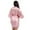Pink, variant on Women Short Satin Robe‌ Gold Glitter Bridesmaid Sleepwear Bathrobe Wedding ‌Party S-2XL