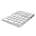 thumbnail image 2 of TFixol 2-in-1 BT Keyboard USB-C 3.1 HUB Features 34-key Wireless Numeric Keypad with Two Extended USB3.0 Interfaces Silver, 2 of 8