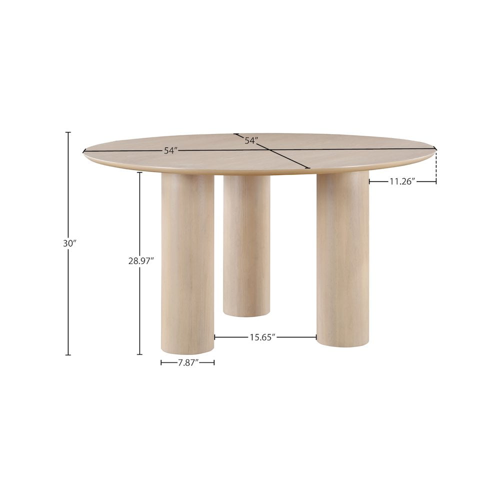 Meridian Furniture Colosseum Natural Dining Table