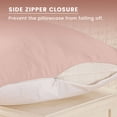 thumbnail image 4 of THXSILK Silk Pillowcase, 19 Momme Zippered Silk Pillowcase with Cotton Underside, 100% Pure Mulberry Silk Pillowcase, 1Pcs, Standard Size(20"x26"), Dark Pink, 4 of 6