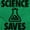 Irish Green, variant on Science Saves Nerdy Scientist Geek Zip Up Hoodie Men's Women's Brisco Brands L