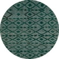 thumbnail image 1 of Ahgly Company Indoor Round Abstract Green Abstract Area Rugs, 6' Round, 1 of 6