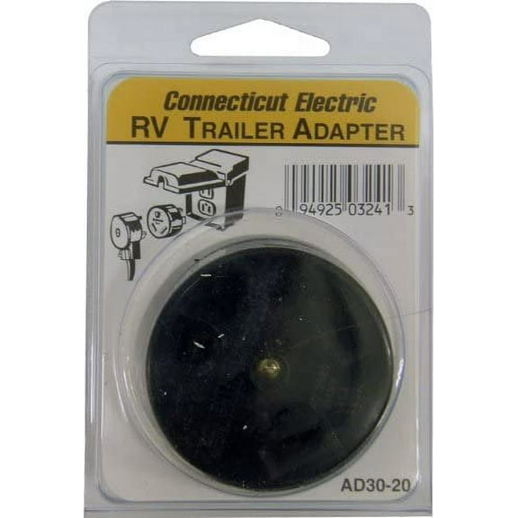 Connecticut Electric CESMAD3020 RV Outlet Adapter, 30-Amps/120-Volt to 20-Amps/120-Volt