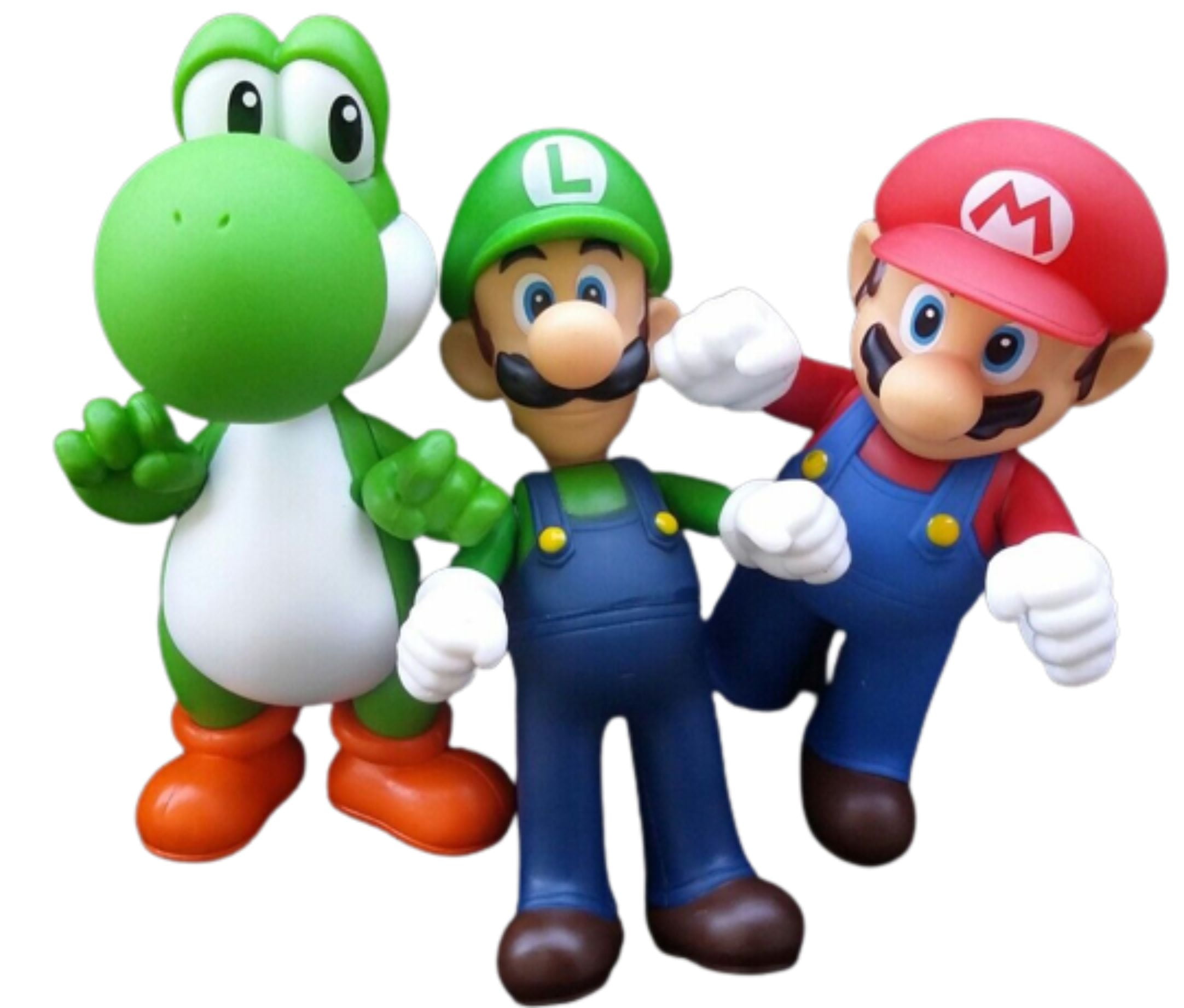 J&G Super Mario Bros-3pcs/Set- Mario, Luigi, Yoshi, Collectible ...