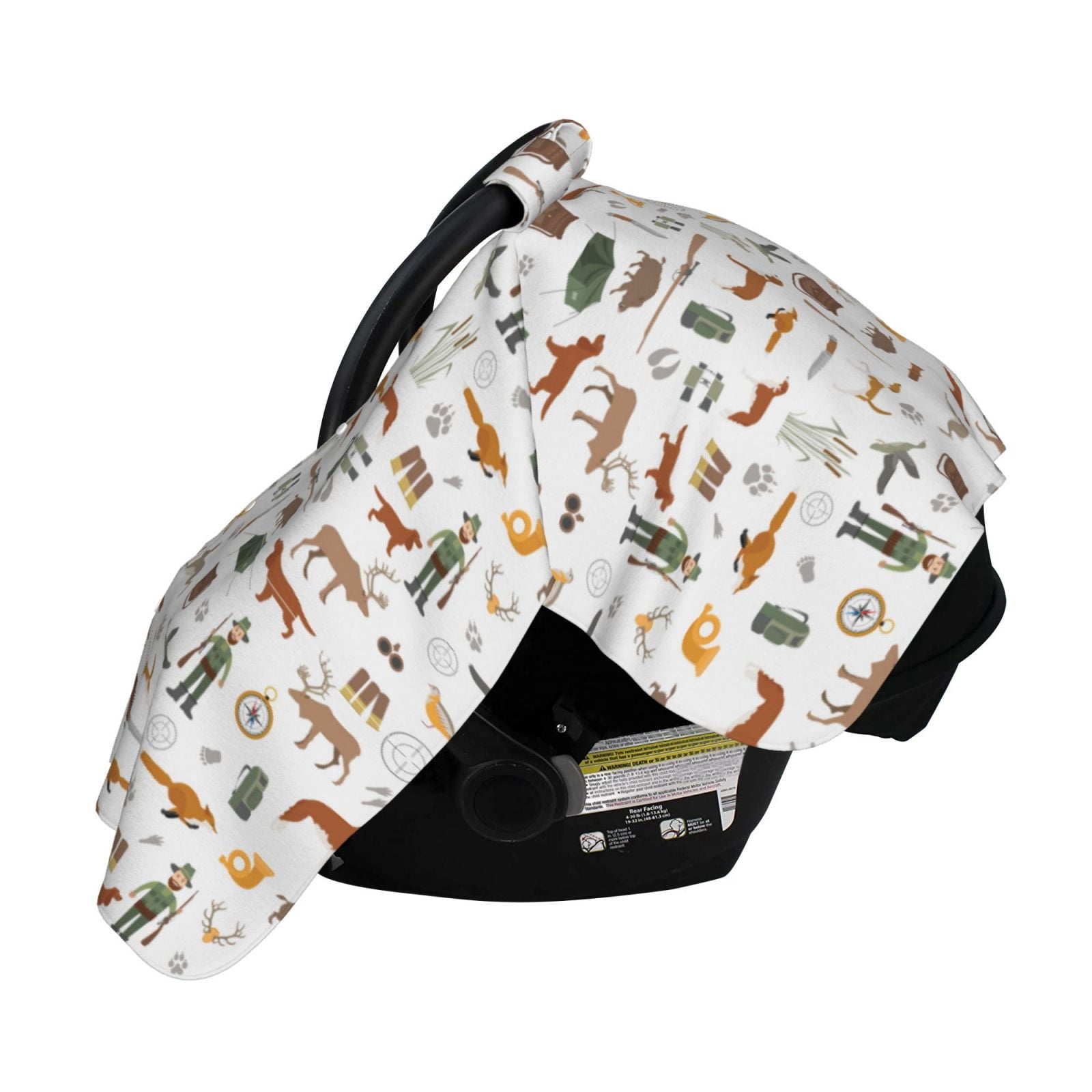Naloa Outdoor Living Baby Car Seat Cover, Breathable Baby Carrier Cover, Multiuse Baby Carrier Cover & Nursing Breastfeeding Cover