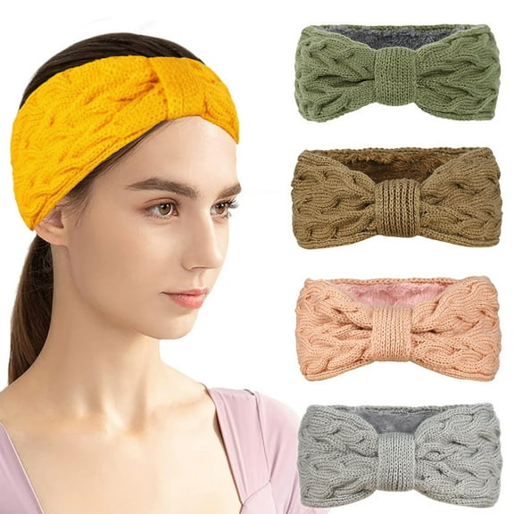 Dalrosia Winter Headbands for Women Cold Weather Knit Wide Womens Ear Warmer Headband Thick Earmuffs for Women Gifts Winter Accessories Stocking Stuffers for Women Girls