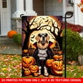 thumbnail image 5 of 1 PC, 2D Flat/ Garden flag, dark and oppressive design pattern, 18x12 inches (45x30cm), fashionable 2D pattern, autumn Thanksgiving, Halloween garden flag, home, outdoor, courtyard, lawn, garden, hol, 5 of 5