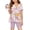 Purple, variant on CCRFTGI Summer Outfits for Children Girls Size 10-12 Cute Preppy Two Piece Outfits Lounge Set Casual Butterfly Print Short Sleeve Ruffle Hem Tee Top and Waist Biker Shorts Blue 2-3 Years