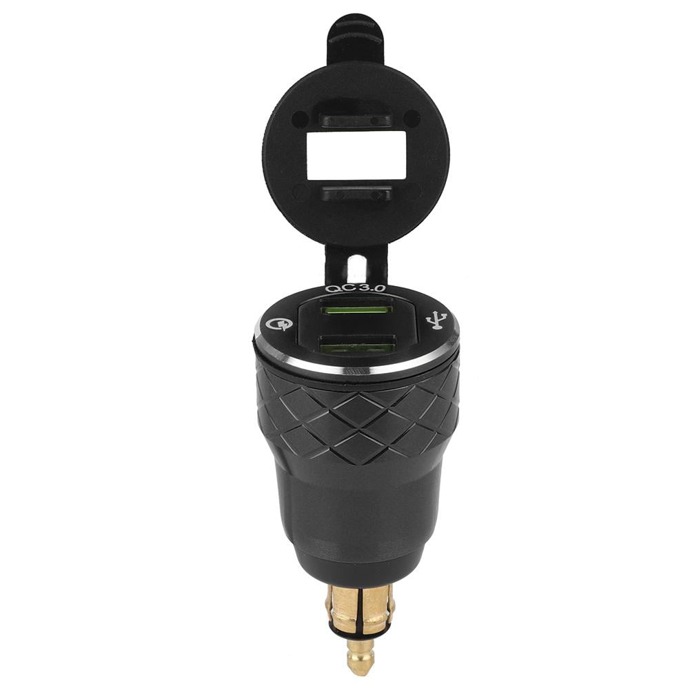 LYUMO LED USB Port, Motorcycle USB Port, 12V24V Motorcycle USB Port Power Charger Socket with