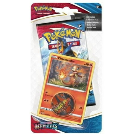 Pokemon Sword & Shield Battle Styles Charmander Blister Pack (Booster Pack, Promo Card & Coin)