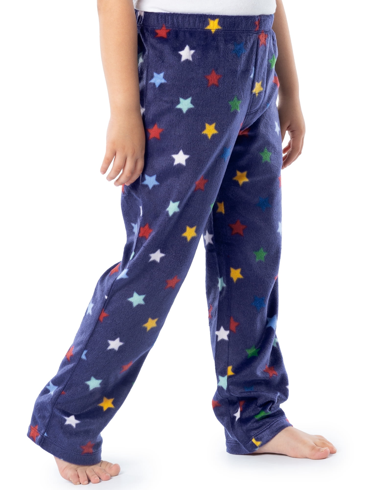 Fruit of the Loom Boy's Long Sleeve Fleece Pajama Set, 2-Piece, Sizes 4-16