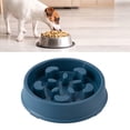 thumbnail image 4 of Comedero Lento para Perros Tipo Pétalo Prevenir Asfixia Rompecabezas Cuenco Antideslizante para Suministros para Mascotas Azul Oscuro, 4 of 10