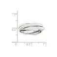 thumbnail image 3 of 14k White Gold Rolling Wedding Band Ring Size 4.5, 3 of 4