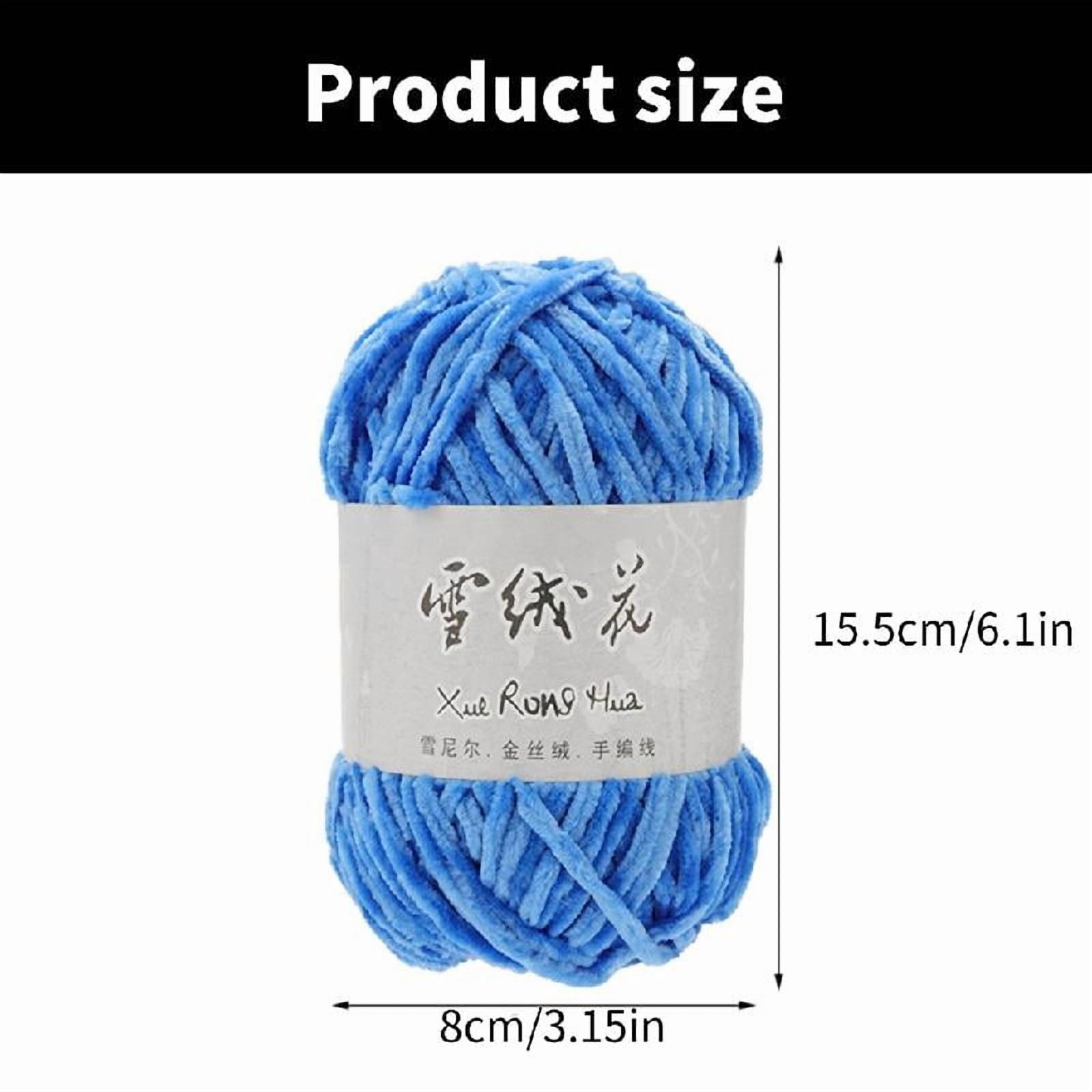 6Rolls of Crochet Yarn for Blanket Knitting Crocheting Knitting Yarn