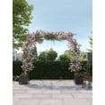thumbnail image 1 of Yeshouse Arco de boda de 94,5" con jardineras, cenador de jardín de metal recubierto de PE, resistente al óxido, ideal para plantas trepadoras, patio, fiestas y decoración de bodas, 1 of 6