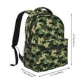 thumbnail image 2 of Wukai Camouflage Dinosaur Laptop Backpack Casual Travel Backpack Large School Bag for College, Business,Travel-One Size, 2 of 5