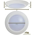 thumbnail image 5 of Hamilton Hills White 8 inch LED Ceiling Light | 3000K Brightness | Thinnest Dimmable Flush Mount | Direct Wire Lights for Kitchen & Bedroom, 5 of 8