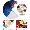 thumbnail image 2 of FMSHPON Cute Santa Xmas Christmas Tree Skirt Stand Mat for Holiday Party Decoration Indoor Outdoor 48 inches, 2 of 6