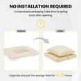 thumbnail image 3 of STARY Outdoor Deep Seat Cushions for Patio Furniture, 19"x19" Replacement Sectional Cushions for Outdoor Sofa, Armchair, 4 Pieces, Beige, 3 of 8