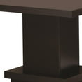 thumbnail image 4 of SIMPLE RELAX Indoor Contemporary Durable Metal End Table, Cappuccino, 4 of 6
