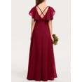 thumbnail image 5 of Sherrylily Kids Girl Bridesmaid Dresses Chiffon Flower Long Party Pageant Gowns Dress, 5 of 5