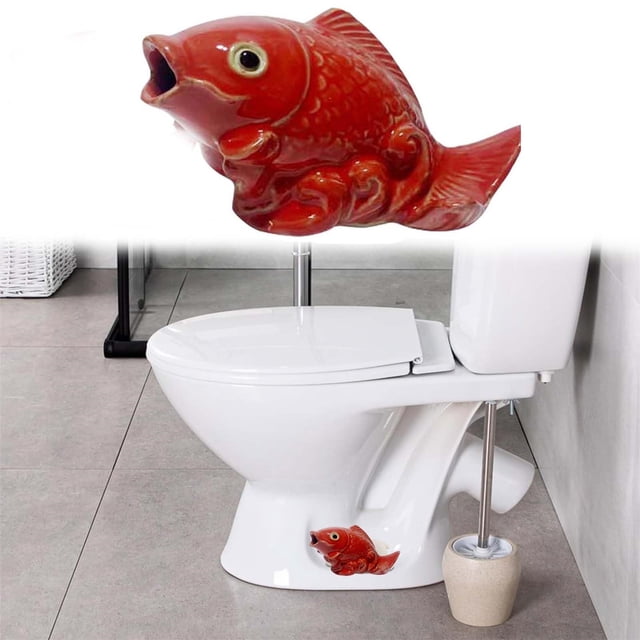 Harpily Toilet Caps Decorative Frog Fish & Turtles Ceramic Decorative Toilet Covers Caps Cute Porcelain Toilet Caps Tall Toilet Covers Decorative Animals
