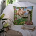 thumbnail image 3 of Pig at the Gate with the Cat Fabric Decorative Pillow, 3 of 4