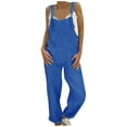 thumbnail image 2 of KEUSN Women Casual Cotton Linen Jumpsuit Overalls Dungaree Retro Harem Pants Trousers, 2 of 9