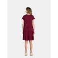 thumbnail image 3 of Time and Tru Women's and Women's Plus Tiered Cotton Mini Dress, Sizes XS-4X, 3 of 4