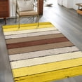 thumbnail image 2 of Brown Yellow Wood Area Rugs 4x6 ft Modern Vintage Wood Texture Rectangle Washable Rug Non Slip Indoor Carpet Absorbent Floor Mat for Living Room Bedroom Dining Room, 2 of 9