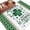 Dark Green, variant on Entryway Rug 2'x3', St. Patrick's Small Rug for Kitchen Bathroom Door Mat Indoor Entrance, Lucky Shamrock Leaves Vintage Green Plaid Non-Slip Area Rugs Floor Mats Carpet Front Door Rugs
