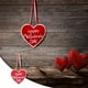 thumbnail image 1 of Fiudx Colgante de San Valentín, Tela No Tejida, Elegante Diseño de Corazón, Decoración para Fiestas, Temática Romántica, Perfecto para San Valentín, Incluye 1 Pieza., 1 of 5