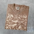 thumbnail image 2 of Marine Life Ocean Creatures Graphic Print T-Shirt | Vintage Sea Animal Tee | Retro Coastal Nature Unisex Top, 2 of 6
