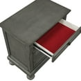thumbnail image 4 of DeeHome Jackson Modern Style 2-Drawer Nightstand Made with Wood & Rustic Gray Finish, 4 of 6
