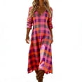 thumbnail image 2 of Vetsdori Party Maxi Dresses for Women Muumuu Dresses Holiday Loose V-Neck Full Sleeves,Long Evening Gown Juniors Dress Graphic, 2 of 6