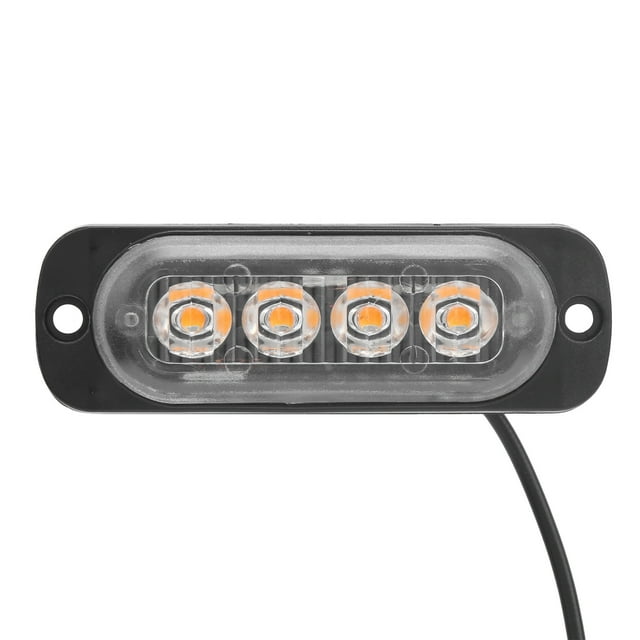 Lámpara de advertencia, 12 V, 4 LED, luz lateral de advertencia, luz lateral LED, rendimiento sólido