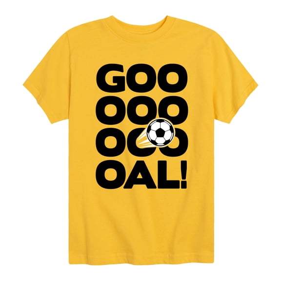 Instant Message - Soccer Goal Stacked - Youth Boys Short Sleeve Graphic T-Shirt